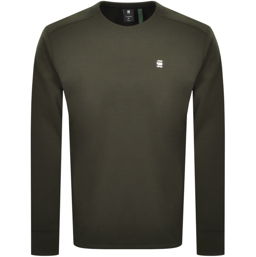 Alternative Image for ProductG Star Raw Crew Sweatshirt Green1
